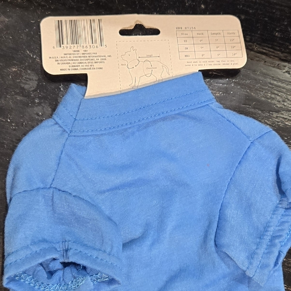 3/$20 VIP 'Very Important Pooch' Blue Dog Shirt - Picture 2 of 2